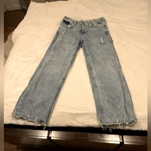 C&C california high rise wide legged jeans